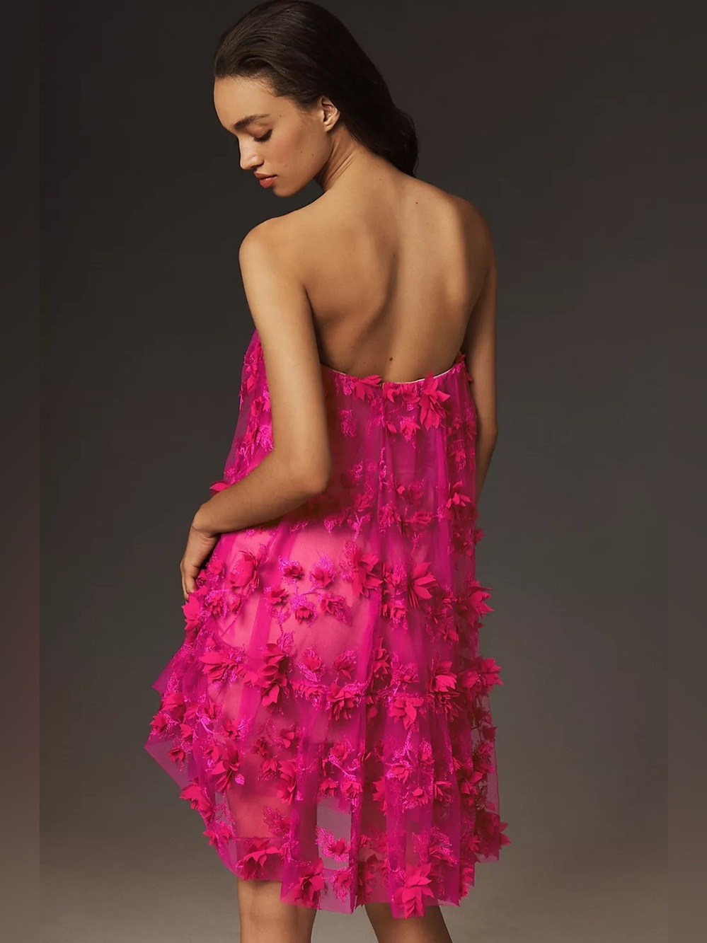 Free People Helsi Bianca Strapless 3D Floral Mini Dress XS NWT
- Fuchsia pink - Picture 3 of 7
